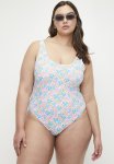 Cotton On Plus Scoop Back One Piece Cheeky - Gina Floral