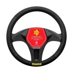 Momo Easy Black & Black Steering Wheel Cover Medium - Autostyle Motorsport South Africa