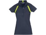 Ladies Jebel Golf Shirt - Navy Nad Lime Only - 4XL Navy With Lime