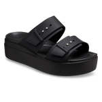 Crocs Brooklyn Lyn Buckle Low Wdg - Black - 8