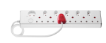 12-WAY High Surge Multiplug 0.5M - White