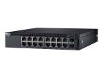 Dell Networking X1018 Smart Web Managed Switch 16X 1GBE And 2X 1GBE Sfp Ports Lifetime Limited Hardware Warranty - Minimum Warr