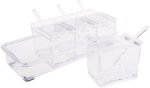 Separable Acrylic Seasoning Boxes & Rack Set Plastic Measuring Jug Kitchen Tool Set