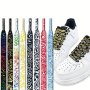 1 Pair Fashion Pattern Print Shoelace For Canvas Shoes Sneakers Men & Women