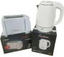 Condere Electric Kettle Leather Patterned With Toaster 2 Slices Stainless Steel Electric Kettle 1.8 L White