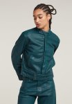 G-star Raw Short Moto Jacket Wmn - Green