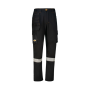 Rebel Mens Tech Gear Trousers Raven Black
