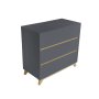 Fihlo Compact Chest Of Drawers - Grey