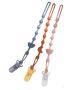 3PACK One Piece Baby Silicone Pacifier Clip Holder Pacifier Chain Soft