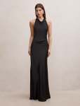 Drew Halter Back Tie Maxi Dress - 18 Black