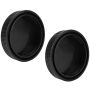 2 Pieces Eosr Lens Caps Black Plastic