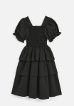 PoP Candy Smock Tiered Dress - Black