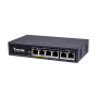 Vivotek Unmanaged 4X 10/100 Poe + 2X 10/100 Poe Extender Up To 200M 65
