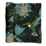 Protea Blanket Blue And Gunmetal Medium Large - Large