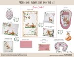 Cot Duvet Bedding Woodlands Flower Leaf And Tree Set