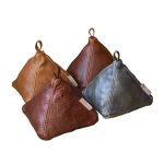 Leather Doorstop 17X17X20CM