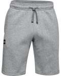 Men's Ua Rival Fleece Shorts - Pitch Gray Light HEATHER-012 LG