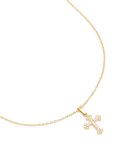 Waterproof Gold Plated Stainless Steel MINI Cross Short Necklace
