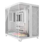Air 5400 Rs-r Argb Triple Chamber Mid-tower PC Case 3X Fans Included 2X 2.5" 1X 3.5" White