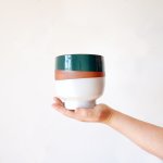 Shing Plinth Planter - Tricolor - 13CM