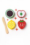 Wooden Fruit Cutting Set