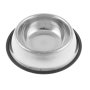 Metal Dog Bowl Silver