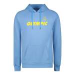 Men's Raglan Sleeve Fleece Hoody Sky Blue - Large