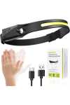 USB Rechargeable Waterproof Motion Sensor Cob Headlamp With 5 Lighting Modes