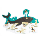 Scratch Europe Contour Puzzle: 60PCS Whale