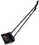 Long Broom And Stand Up Dustpan Set Black Floral Design – 80CM Long Broom Handle Length 70CM Long Dustpan Handle Length - Ideal