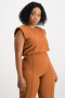 Casey Shoulder Pad Top - Rust - L