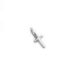 T Alphabet Charm In Silver