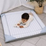 A Blue Gingham Check Baby Playmat Nursery Floor Mat South Africa