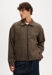 Cotton On Harrington Jacket - Houndstooth Check