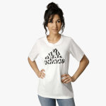 Adidas Womens Zebra Short Sleeve Tee White - 10XL