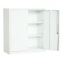 Steel Swing Door Small Size Filing Cabinet Storage Cupboard With Lock - White