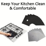 4PCS 8PCS 12PCS Gas Stove Top Burner Cover Kitchen Protectors Gas Range Protectors Covers Non-stick Washable Keep Stove Clean Pa