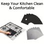 4PCS/8PCS/12PCS Gas Stove Top Burner Cover Kitchen Protectors Gas Range Protectors Covers Non-stick Washable Keep Stove Clean Pad Kitchen Supplies Kitchen Gadget Reusable Non-stick