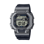 Casio Men&apos S Retro Grey & Black Digital Watch