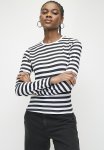 Superbalist Long Sleeve Basic Fitted Tee - Black & White Stripe
