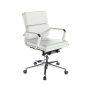 Gof Furniture Lorah White Mid-back Office Chair