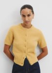 Fluffy Button Detail Knit