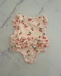 Cotton On Pink Cherry Frilly Baby Grow Newborn