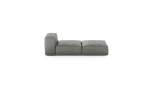Lounger - Leather - Light Grey - 199CM X 84CM