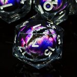 Dnd Dragon Eye Resin Dice Set D&d 7PCS Role Playing Dice Set For Games Halloween Christmas Gift