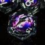 Dnd Dragon Eye Resin Dice Set D&d 7PCS Sharp Edge Resin Role Playing Dice Set For Board Games Dice Gaming Gift Christmas Halloween Gift