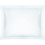 300 Thread Count Egyptian Cotton Percale Oxford PILLOWCASE - White - Continental - Single 80 X 80CM