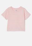 Cotton On Jamie Short Sleeve Graphic Print Tee - Riley Ballerina Pink vanilla Stripe