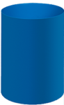 Dapper Waste Paper Bin Polyprop 240 Dia X 290H – 640BL