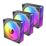 Antec Vision 120R 3-PACK 120MM Reverse Blade Argb Pwm Fan Kit